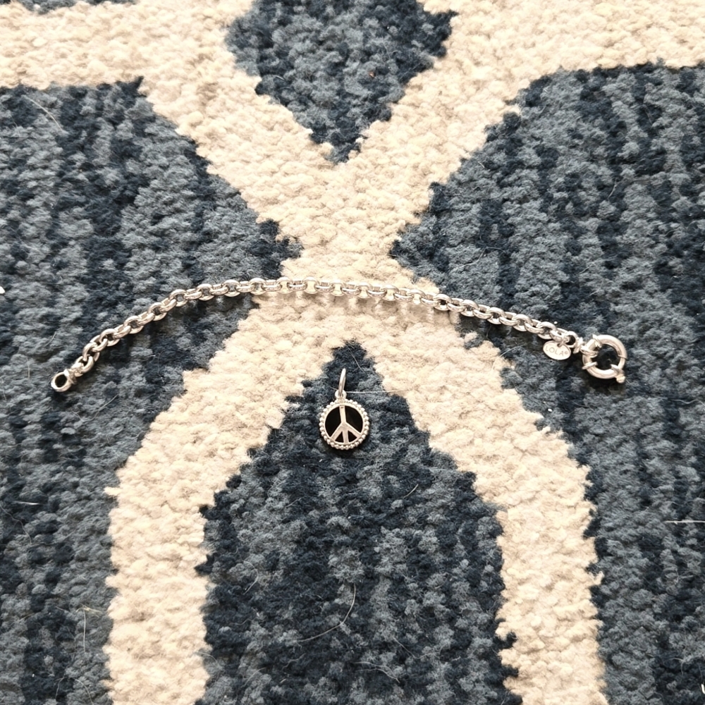 LOLA charm braclet and peace sign charm